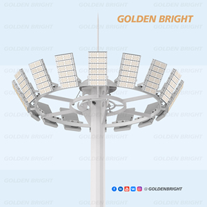 โครง<span class=keywords><strong>เหล็ก</strong></span>ยกแบบ<span class=keywords><strong>เสา</strong></span>สูงทรงแปดเหลี่ยม GB-Dodecagonal สีทองเงา รุ่น B <span class=keywords><strong>เหล็ก</strong></span> Q234Q345 พร้อ<span class=keywords><strong>ม</strong></span>ระบบยก - Product Image 1