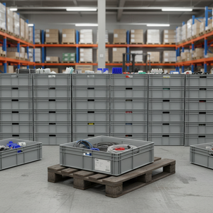 Etap KT 8622 Industrial Solid Box <b>Crate</b> Heavy Load Virgin Plastic <b>Storage</b> Stackable Turkey - Product Image 3