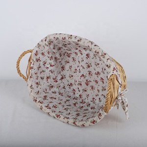 Nhà Máy Bán Buôn Hình Bầu Dục Hình Tay Dệt Quần Áo Trẻ Em Lưu Trữ Giỏ <span class=keywords><strong>Wicker</strong></span> Mây Lót Lưu Trữ Giỏ Với Tai - Product Image 6