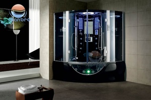 <span class=keywords><strong>Cabine</strong></span> <span class=keywords><strong>de</strong></span> <span class=keywords><strong>douche</strong></span> à vapeur avec cadre coulissant en aluminium économique, avec bain à remous pour 2-3 personnes, pour salle <span class=keywords><strong>de</strong></span> bain - Product Image 2