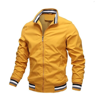 Vestes pour hommes, logo personnalisé, vente en gros, hiver, nouveau, décontracté, extérieur, imperméable, coupe-vent, fermeture éclair, sport, veste à capuche