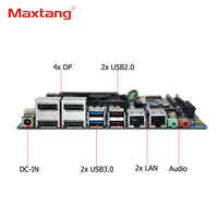 Carte mère Maxtang Mini ITX Processeur embarqué Ryzen V1605B Double canal DDR4 2LAN 6COM 2USB3.2 8USB2.0 Cartes mères