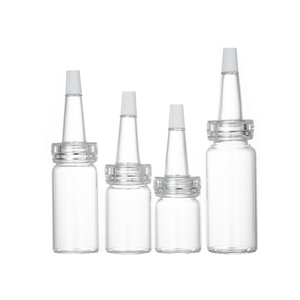 Tapa de plástico transparente de 20 mm con punta de boquilla para viales farmacéuticos de vidrio - Product Image 1