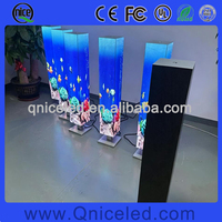 Affichage LED sur colonne mince autoportant pour intérieur P1.86 P2 P2.5, publicité vidéo commerciale, signalisation numérique LED, colonne vidéo dynamique