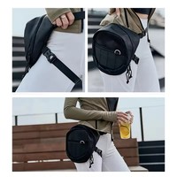 Sac banane tactique unisexe en polyester imperméable avec fermeture éclair pour hommes et femmes