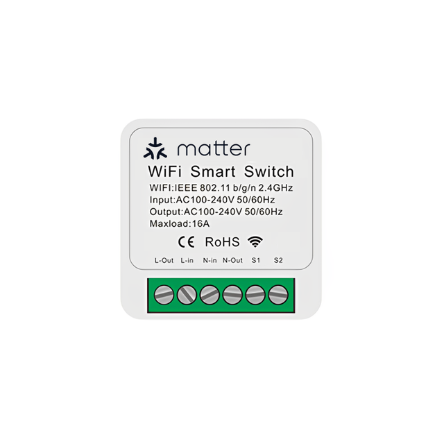 Touchmi Matter  16A Universal DIY Module Automation Solution Smart Home  Mini Wifi Smart Switch