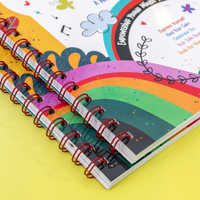 Individuelles Wellness-Tagebuch für Kinder, Spiralgebundener Zielplaner, Arbeitsbuch, Tägliches Geführtes Interaktives Notizbuch, Wachstumsmentalität für Kinder, Recycelt