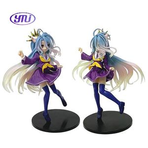 Figurines d'anime en PVC <span class=keywords><strong>Manga</strong></span> Shiro Life 3 styles Robe à manches et uniforme Couronne Oreilles de chat Figurine Décoration de bureau - Product Image 4