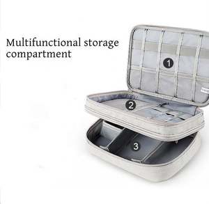 Digital <b>Accessories</b> Electronics Organizer <b>Bag</b> Waterproof Carrying Pouch Electronics Storage <b>Bag</b> Travel Universal Cable Organizer - Product Image 4