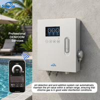 Système de contrôle automatique du pH/ORP/température WiFi APP OEM ODM, mise à niveau en ligne OTA, testeur de qualité de l'eau de piscine intelligent, moniteur