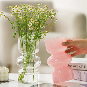 उच्च अंत में इन आधुनिक ज्यामितीय सजावटी ग्लास <span class=keywords><strong>vase</strong></span> पर्यावरण के अनुकूल हाइड्रोपोनिक रचनात्मक न्यूनतम फूल व्यवस्था लिविंग रूम - Product Image 1