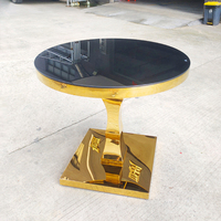 Table à gâteau moderne de luxe pour mariage, en acier inoxydable doré, pour hôtel, banquet, événement, fête en plein air