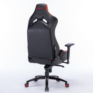 เก้าอี้หนัง PC สำหรับนักแข่งเก้าอี้เล่นเกมเหมาะกับสรีระพร้อมพนักพิงศีรษะในตัว - Product Image 4