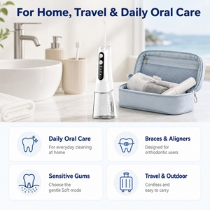 Nouveau produit, irrigateur buccal sans fil rechargeable étanche IPX7, <span class=keywords><strong>jet</strong></span> d'eau <span class=keywords><strong>dentaire</strong></span> pour nettoyer les dents, usage domestique - Product Image 4