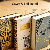 Carnet de notes personnalisé format A5 avec reliure spirale, imprimé de cœurs colorés, couverture en tissu PP à 360 degrés, couverture en PVC, boucle métallique