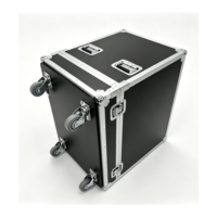 Flight case OEM empilable de haute qualité pour enceinte QSC LS118, boîte de protection aviation avec 4 roues et rainures