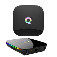 Q Plus 4GB RAM 32GB ROM 64GB Option Allwinner H6 hd Récepteur Android 10 Tv Box Décodeur Lecteur Multimédia