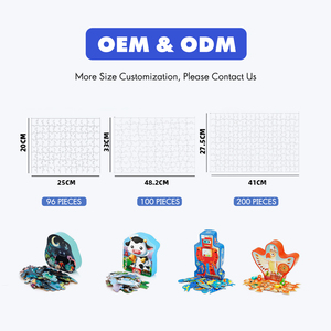 Bán buôn cá nhân in ấn nhà juguetes Montessori tablero de rompecabeza de Colo phim hoạt hình Hội Đồng Quản trị ghép hình câu đố - Product Image 4