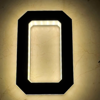 Plaque de numéro de porte LED solaire pour appartement, hôtel, villa, jardin, portail, décoration de rue