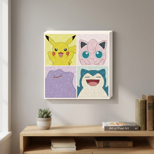 Kit de Peinture Diamant F165 Thème Pokémon, Modèle BS25-141 Happy Smile, 25x25cm, DIY 5D, Broderie Point de Croix Complète, Artisanat en Plastique pour Enfants, Vente en Gros - Product Image 2
