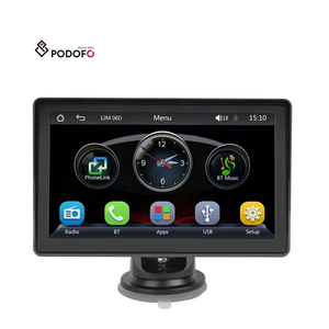 Lecteur MP5 portable pour voiture Podofo avec écran tactile de 7 pouces, interface sans fil CarPlay Android Auto - Product Image 1