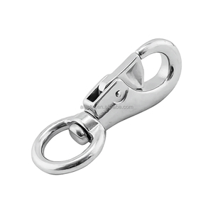 Thép không gỉ mùa xuân Snap móc hình bầu dục nhanh chóng liên kết OEM an toàn không gỉ móc thép Carabiner Carbine Snap móc Clip - Product Image 4