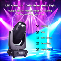 RZ 400W BSW LED 3 en 1 Sharpy Beam Prism Spot Wash CTO CMY Effect RDM DMX512 Control Zoom Luz con cabezal móvil para DJ de escenario de boda