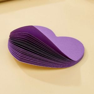 Blocs-notes autocollants en forme de cœur, personnalisés, adhésif puissant, recyclables, pour le bureau, la maison, l'école, les réunions - Product Image 4