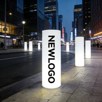 Lampu Lantai LED Modern Tanpa Kabel, Lampu Berdiri Plastik Besar untuk Penggunaan Hotel dan Taman, Promo Harga Spesial