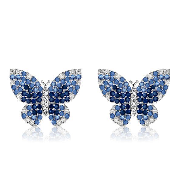 Blue and while