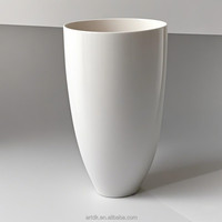 F003 Pots à fleurs modernes en ciment magnésia, vase en fibre de verre, décoration artistique pour la maison, l'hôtel, le jardin, le balcon
