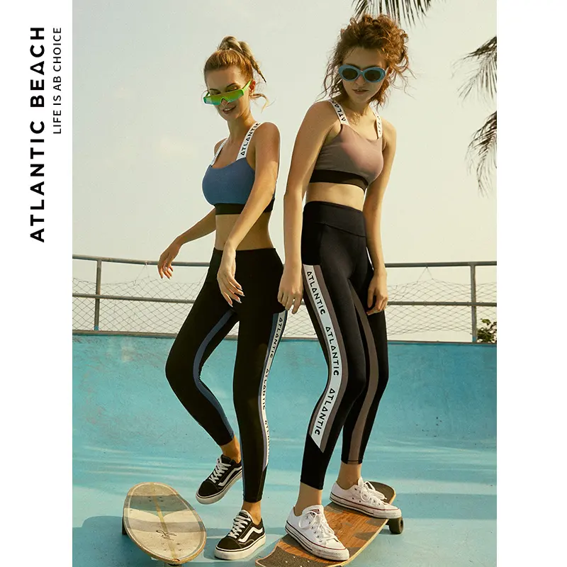 Leggings de Yoga et Fitness pour femme, vêtements de plage, escalade, taille haute, sans couture, Oem, vente en gros