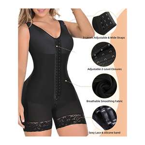 ชุดกระชับสัดส่วนผู้หญิงแบบยาวครึ่งต้นขา ยี่ห้อโคลอมเบีย ไซส์ XS มีสามสีให้เลือก พร้อมเทคโนโลยีการปรับรูปร่างให้เรียบเนียน ผลิตในประเทศจีน - Product Image 3