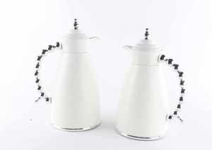 Ensemble de carafes isothermes de haute qualité 1L et 0.7L avec poignée <span class=keywords><strong>en</strong></span> perles imitation bois, cafetière arabe, carafe à thé thermique, style Moyen-Orient - Product Image 6