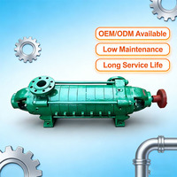 Pompe centrifuge multi-étages verticale en acier inoxydable pour pipeline - 100 m de hauteur de refoulement, entraînement par moteur AC pour l'alimentation en eau industrielle