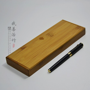 Bamboo Pen Box Rectangle Handmade Gift Packaging Stationery Storage Case - Product Image 4
