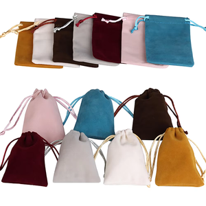 Bolsa de Terciopelo con Base de Algodón, Bolsa de Franela con Cordón, Bolsa de Regalo Personalizada para Joyería, Bolsa de Terciopelo con Logotipo Personalizado para Joyas - Product Image 3