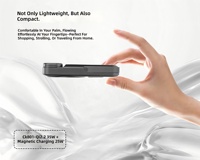 Base de Carga Inalámbrica Magnética Plegable de 35W PD con Carga Rápida Bidireccional, Alta Capacidad de 10000mAh, Mini Portátil para Reloj