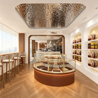 Vitrine à chocolat multifonctionnelle de luxe personnalisée avec éclairage LED, design écologique pour les magasins de détail commerciaux - Outre-mer