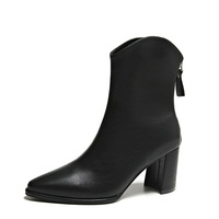 Bottes à talons carrés simples et confortables, dernières tendances beauté, pour femmes et dames