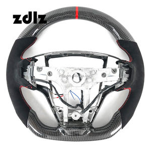 Volante de fibra de carbono personalizado para coches Cadillac ATS CTS XTS SRX CT6 <span class=keywords><strong>ATSV</strong></span> con palancas de cambio - Product Image 6