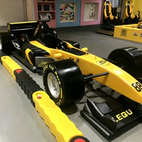 Escultura de Coche de Carreras F1 a Escala Real Personalizada, Modelo de Fibra de Vidrio con Pintura Automotriz para Exhibición en Salas de Autos y Decoración de Parques Temáticos
