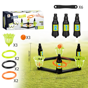 Kids <strong>DIY</strong> Shape Indoor &amp; Outdoor <strong>Game</strong> Toddler Toys for Family Plastic Flower Cups Bottle Drop Ring Toss <strong>Yard</strong> <strong>Game</strong> for Kids - Product Image 2