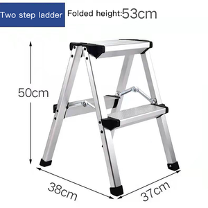 Step Stool Midoli Double-sided Aluminum Step Stool Climbing Household Ladder