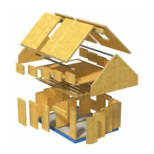 Kit de casa pré-fabricada com painéis de sip pré-fabricados para construção de casas pré-fabricadas modulares triangulares minúsculas