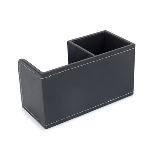Organisateur de bureau multifonction de <span class=keywords><strong>luxe</strong></span> personnalisé en <span class=keywords><strong>cuir</strong></span> PU, porte-stylos pour bureau et maison, personnalisable - Product Image 4