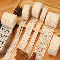 Erkoumi personnalisé Stock évidé coton dentelle garniture durable coton dentelle ruban bricolage artisanat dentelle pour la main chapeau accessoires