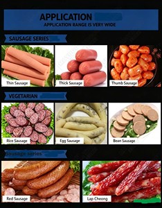 Équipement de ligne de production de viande de poulet pour la fabrication de saucisses, avec <span class=keywords><strong>poussoir</strong></span> à saucisses et ensacheuse en plastique - Product Image 2