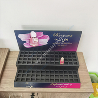 Comptoir de magasin de maquillage personnalisé en acrylique PVC durable, présentoir pour vernis à ongles et cosmétiques