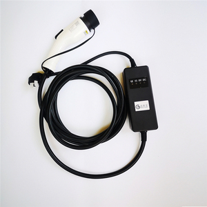 Schwarz kabel EVSE auto station einphasig ebene <span class=keywords><strong>2</strong></span> typ <span class=keywords><strong>2</strong></span> DC 16A <span class=keywords><strong>3</strong></span>,<span class=keywords><strong>3</strong></span> kw EV ladegerät - Product Image 1